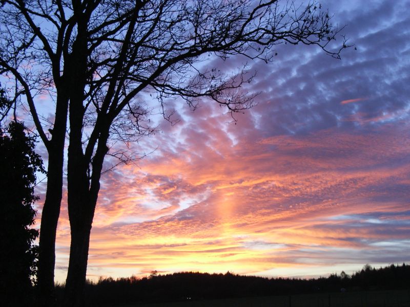Wintersonnenuntergang
